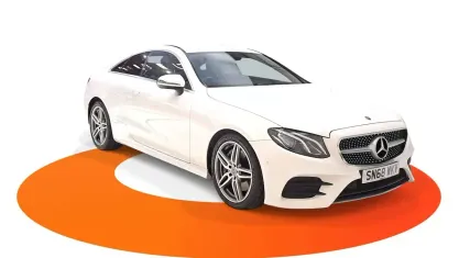 Used Mercedes E300 AMG line 245 HP (180 kW) 2018 White Coupe