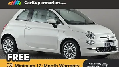 Used Fiat 500 Lounge 69 HP (50 kW) 2018 White Hatchback