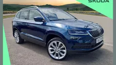 Petrol blue metallic Used 2021 Skoda Karoq SUV | £18,000 (Fair price)