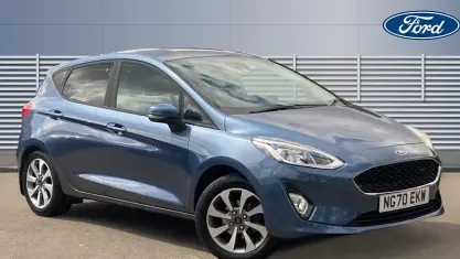 Used Ford Fiesta Trend 75 HP (55 kW) 2021 Blue Hatchback