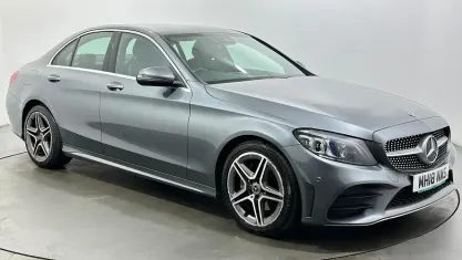 Used Mercedes C220 AMG line 194 HP (142 kW) 2018 Grey Sedan