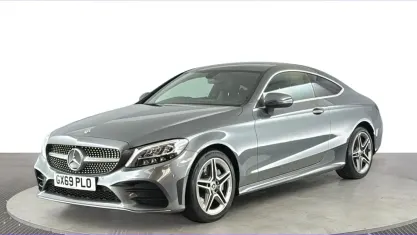 Begagnad Mercedes C300 AMG line 245 HK (180 kW) 2019 Grå Sportkupé