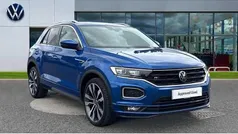 Ravenna blue metallic Used 2022 VW T-Roc R-line SUV | £21,815 (Fair price)