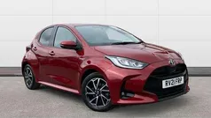 Red Used 2021 Toyota Yaris Hybrid Design Hatchback | £15,206 (Fair price)
