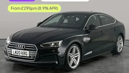 Used Audi A5 Sportback S-Line 190 HP (139 kW) 2020 Black Hatchback