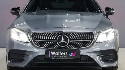 Used Mercedes E350 AMG line 313 HP (230 kW) 2019 Grey Coupe