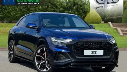 Used Audi Q8 S-Line 286 HP (210 kW) 2019 Navarra blue metallic SUV