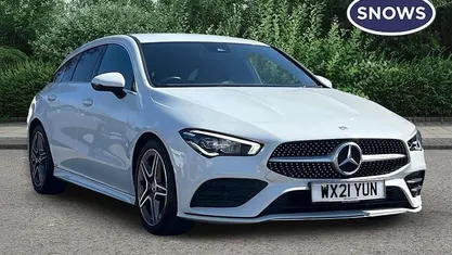Used Mercedes CLA220 Shooting Brake AMG line 190 HP (139 kW) 2021 White Estate