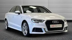 White Used 2018 Audi A3 S-Line Sedan | £16,990 (Fair price)