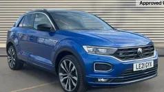 Ravenna blue metallic black Used 2021 VW T-Roc R-line SUV | £22,643 (Good price)