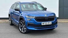 Race blue metallic Used 2022 Skoda Kodiaq SportLine SUV | £31,995 (Fair price)