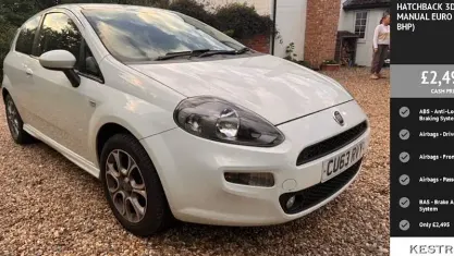 Used Fiat Punto 69 HP (50 kW) 2013 White Hatchback