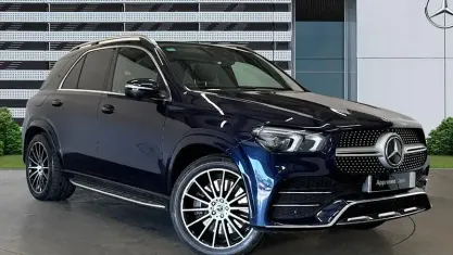 Used Mercedes GLE350 de AMG line 320 HP (235 kW) 2022 Blue SUV