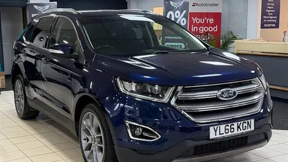 Blue Used 2017 Ford Edge Titanium SUV | £13,200 (Fair price)