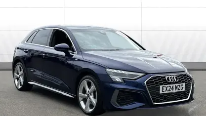 Used Audi A3 Sportback S-Line 110 HP (80 kW) 2024 Blue Hatchback