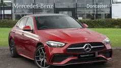 Red Used 2024 Mercedes C300e AMG Line Premium Plus Sedan | £39,995 (A bit pricey)