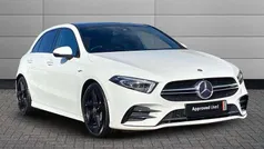 Polar white Used 2019 Mercedes A35 AMG Premium Plus Hatchback | £23,990 (Fair price)