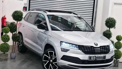 Used Skoda Karoq SportLine 150 HP (110 kW) 2021 Silver SUV