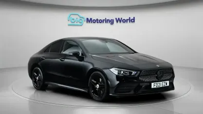 Used Mercedes CLA200 AMG line 163 HP (119 kW) 2021 Black Coupe