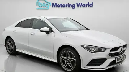Used Mercedes CLA250e AMG line 218 HP (160 kW) 2022 White Coupe