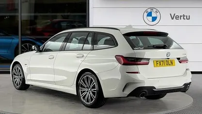 White Used 2021 BMW 330e M Sport Estate | £21,357 (Fair price)