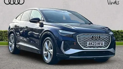 Blue Used 2023 Audi Q4 Sportback e-tron S-Line SUV | £30,538 (Fair price)