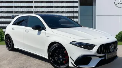 Used Mercedes A45 AMG AMG 421 HP (309 kW) 2023 White Hatchback