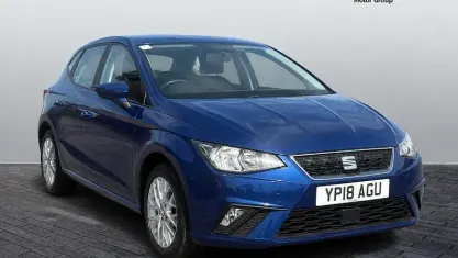 Used Seat Ibiza SE Technology 75 HP (55 kW) 2018 Blue Hatchback