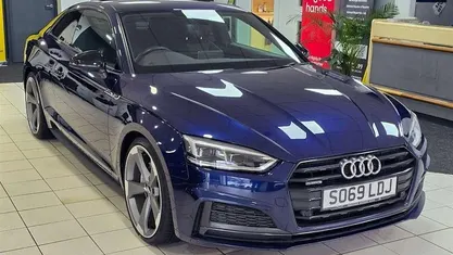 Used Audi A5 Black Edition 190 HP (139 kW) 2019 Blue Coupe