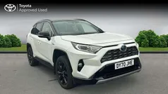 White pearl bitone (pearlescent paint) Used 2020 Toyota RAV4 Hybrid SUV | £25,749 (Fair price)