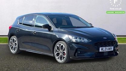 Begagnad Ford Focus ST-Line X 125 HK (91 kW) 2021 Svart Halvkombi