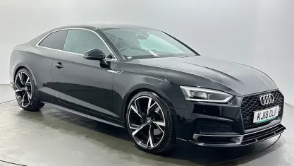 Used Audi A5 S-Line 190 HP (139 kW) 2018 Black Coupe