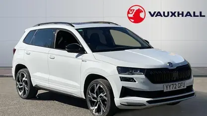 Used Skoda Karoq SportLine 150 HP (110 kW) 2022 White SUV