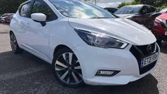 White Used 2021 Nissan Micra Tekna Hatchback | £12,990 (Fair price)