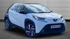 Pure white with black Used 2025 Toyota Aygo Hatchback | £15,450 (Fair price)