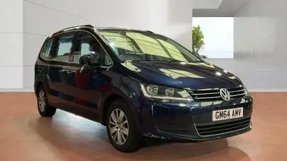 Used VW Sharan SE 140 HP (102 kW) 2015 Blue MPV