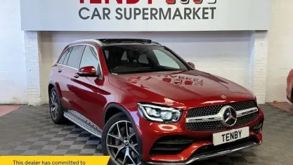 Used Mercedes GLC300 AMG line 245 HP (180 kW) 2021 Red SUV