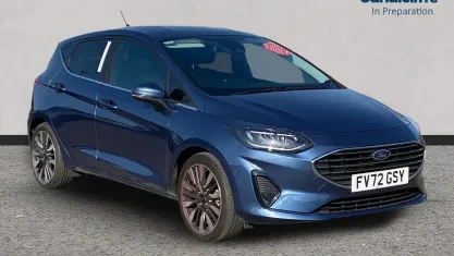 Used Ford Fiesta Titanium X 125 HP (91 kW) 2023 Blue Hatchback