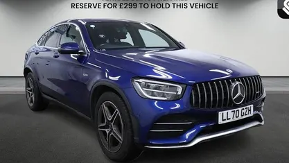 Used Mercedes GLC43 AMG AMG 390 HP (286 kW) 2020 Brilliant blue Coupe