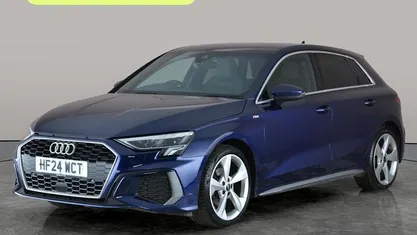Used Audi A3 Sportback S-Line 150 HP (110 kW) 2024 Blue Hatchback