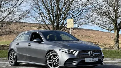 Used Mercedes A200 AMG line 163 HP (119 kW) 2019 Grey Hatchback