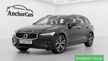 Begagnad Volvo V60 R-Design 190 HK (139 kW) 2019 Svart Kombi