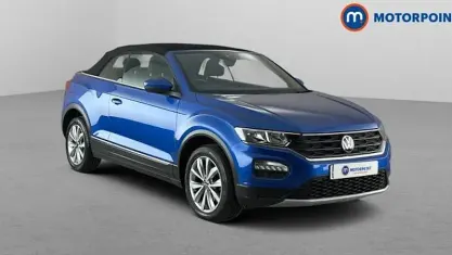 Used VW T-Roc Cabriolet Design 110 HP (80 kW) 2021 Blue Cabriolet