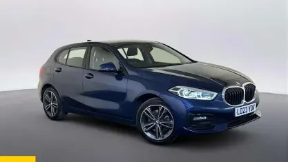 Used BMW 118 Sport Line 136 HP (100 kW) 2023 Blue Hatchback