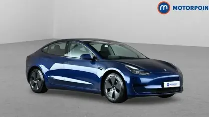 Used Tesla Model 3 Standard Range 180 kW (245 HP) 2021 Blue Sedan