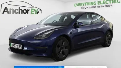 Used Tesla Model 3 Long Range AWD 366 kW (498 HP) 2022 Blue Sedan