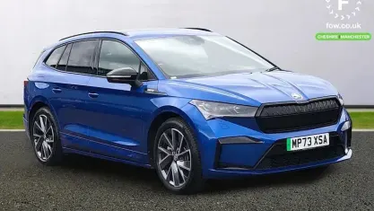 Used Skoda Enyaq iV SportlinePlus 210 kW (286 HP) 2024 Blue SUV