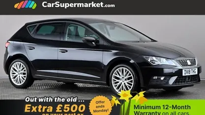 Used Seat Leon SE Dynamic 110 HP (80 kW) 2018 Black Hatchback