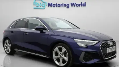 Used Audi A3 Sportback S-Line 110 HP (80 kW) 2023 Blue Hatchback