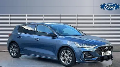 Blue Used 2023 Ford Focus ST-Line Hatchback | £14,378 (Fair price)